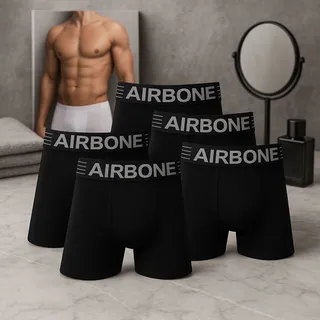Kit 10 Cuecas Airbone Box Boxer Longa NĂŁo Enrola Na Perna Kit 10 Cuecas Airbone Box Boxer Longa NĂŁo Enrola Na Perna