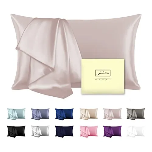 Funda De Almohada De Seda Natural De 20x 26 Pulgadas