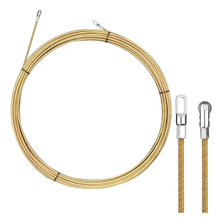 Passa Fio Guia Profissional Aço Trançado Roldana 20 Metros