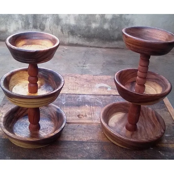 Fruteros  O Centro De Mesa En Madera