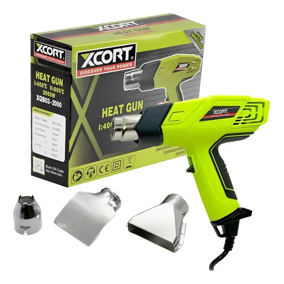 Pistola De Calor 2000w 600ºc + 3 Boquillas Xcort Xqb03-2000