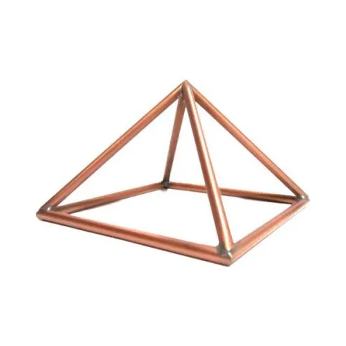 Pirâmide De Cobre 10cm - Tubo Grosso Maciço
