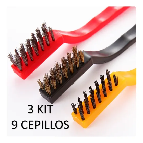 Cepillos De Alambre 3pcs Laton Nylon Acero Inoxidable 7p