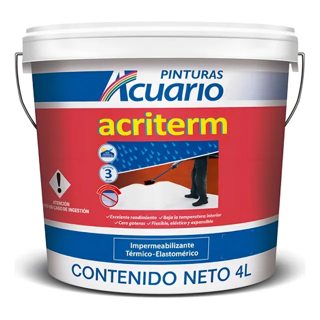 Impermeabilizante 3 Años 3.8 Lt Rojo Terrac Acuario Im76140