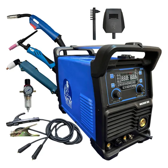 Inversora Solda Multiprocesso Tig Mig Mma Corte Plasma 220v Cor Azul Frequência 60 Hz