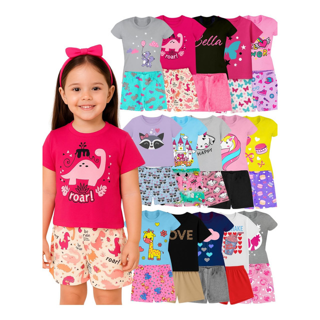 Kit 10 Peças Roupa Infantil Menina Conjunto Infantil Menina