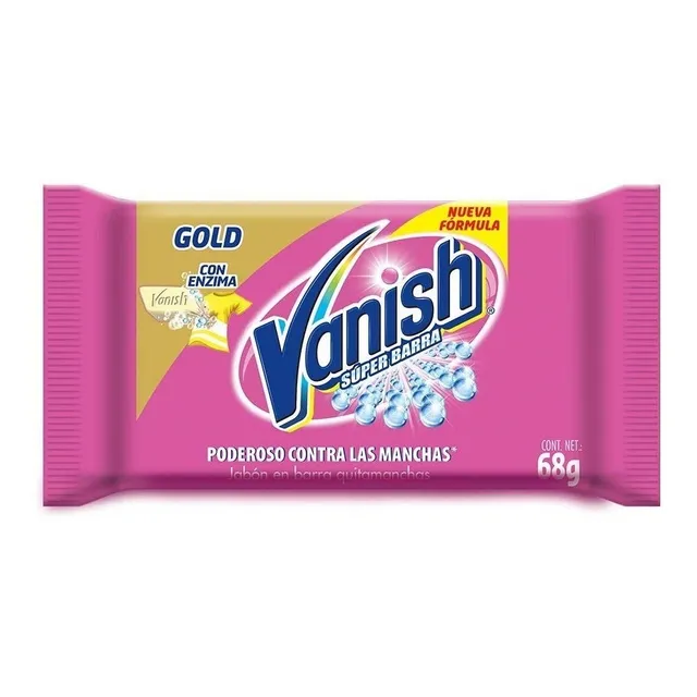 Jabón en barra quitamanchas Vanish gold con enzima 68g