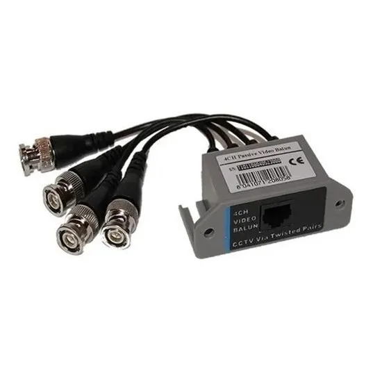 Video Balun Hd Pasivo 4 Canales Modelo Stc-vb04ch-rack