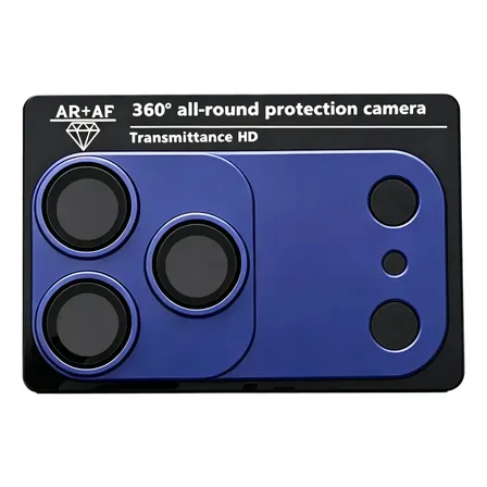 Protector Metálico De Cámara Para iPhone 17 Promax Azul