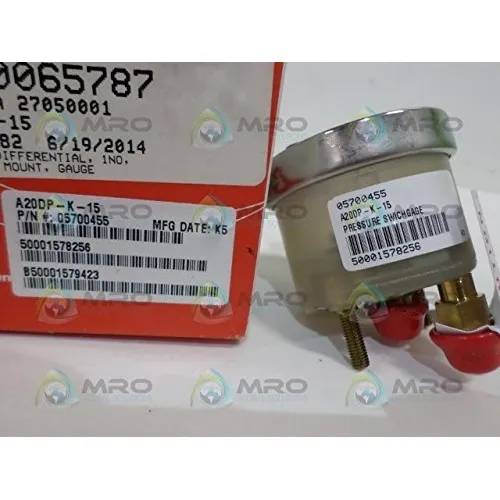 Herramienta Murphy A20dp 15 Interruptor Presion Gauge