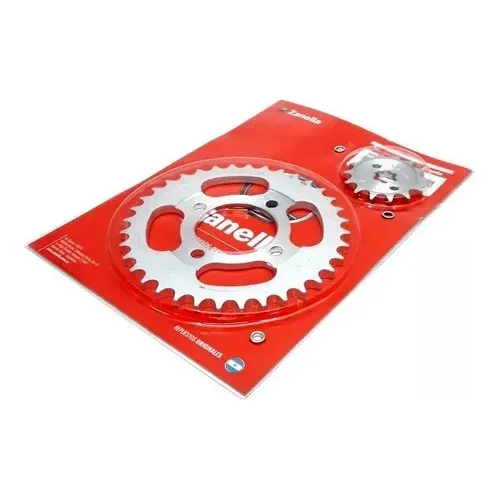 Kit Piñon Y Corona Original  Zanella Zb Due 110  15/35 428h