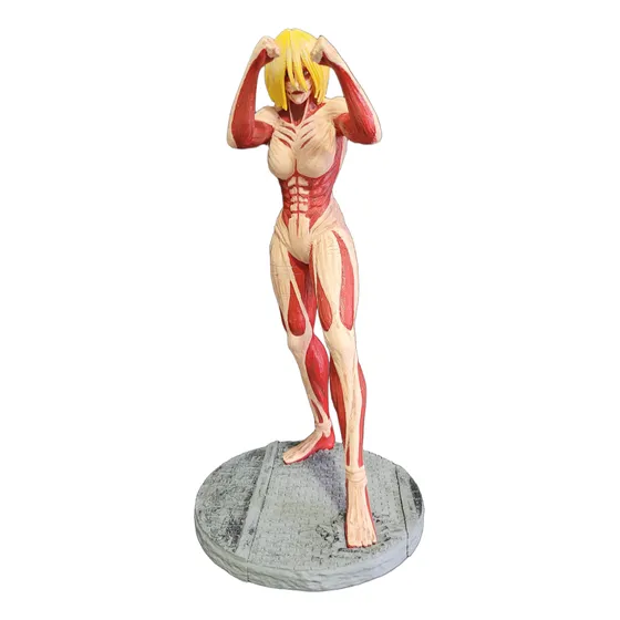 Annie Leonhart Attack On Titan Pintado À Mão Impressão 3d