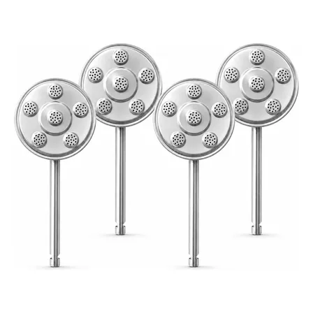 Kit 4 Queimador Caulim Inox P/ Fogão Industrial Alta Pressão