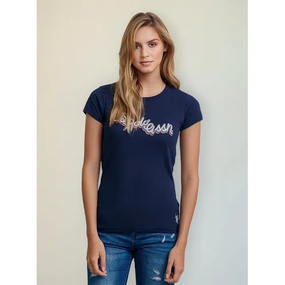 Playera U.s. Polo Assn. Para Dama Usltsl-48-2961