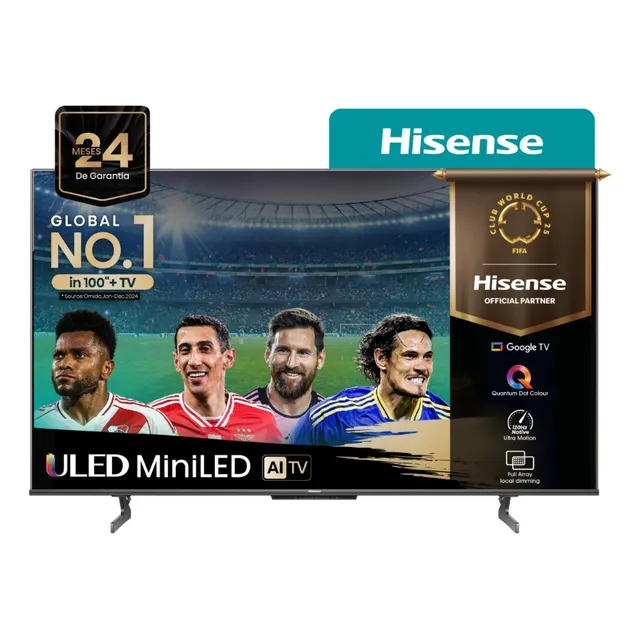 Smart Tv Hisense 65U80H 65'' MiniLed Uled 4k Google Tv 120hz