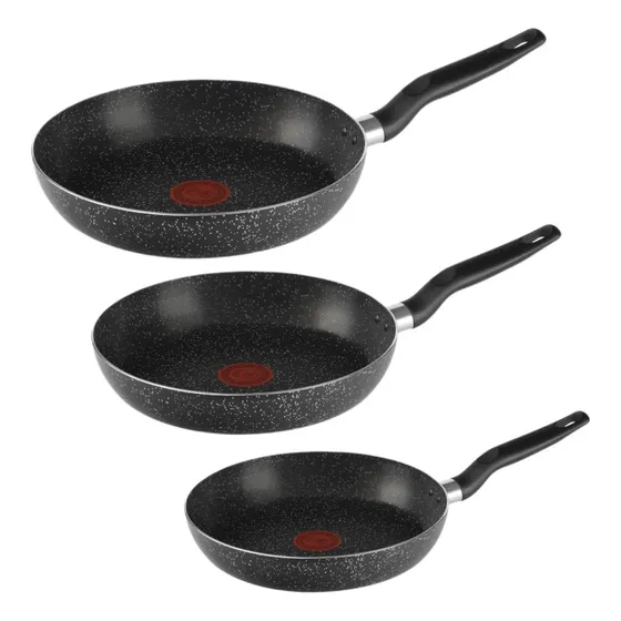 Juego 3 Sartenes 20,24,26 Aluminio Antiadherente Stone Tefal