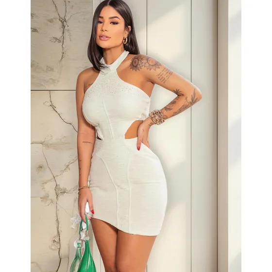 Vestido Sofía Detalles En Brillo
