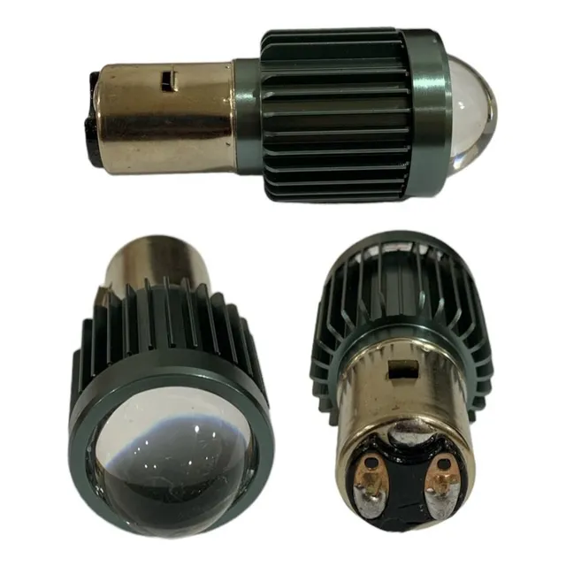 Faros Luces Led Para Motos Dos Contactos Luz Blanca/ambar