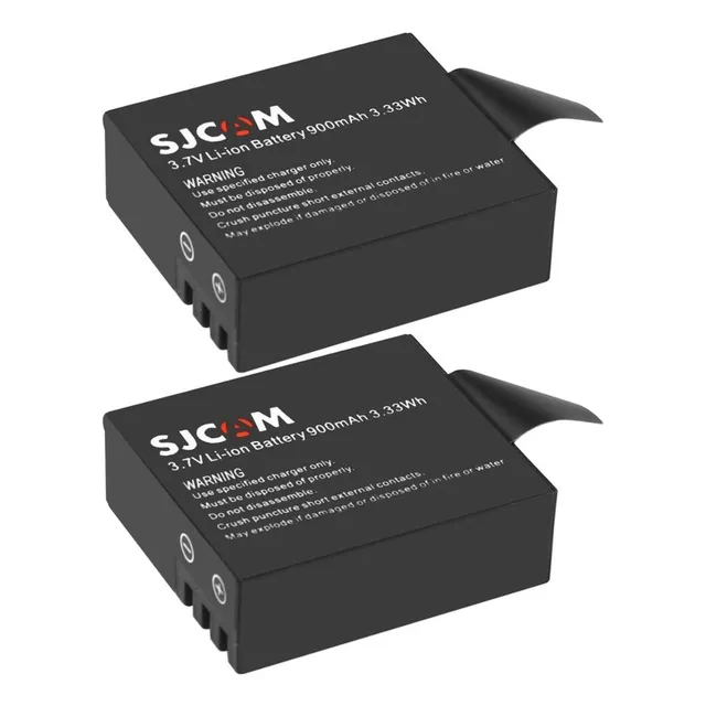 Pack 2 Baterías Cámaras Deportivas Sj4000 Y Sj5000 De 900mah