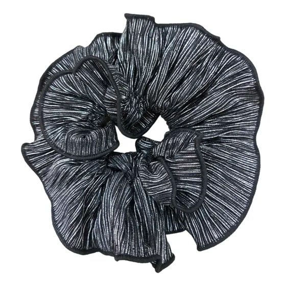Scrunchie Xl Doble Plisado Liso Satinado Unidad