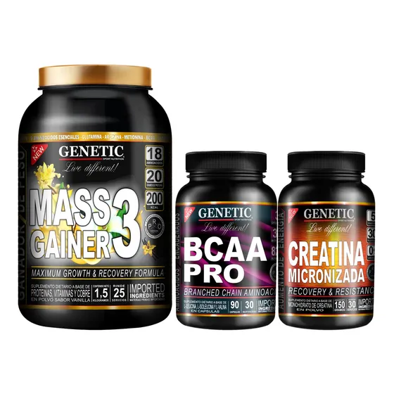N1 Ganador Peso Mass Gainer Creatina Aminoacidos Bcaa Gentic