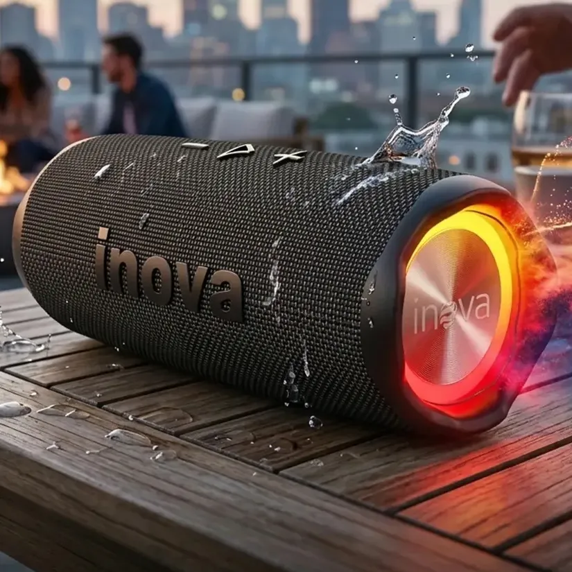 Mini Caixa De Som Bluetooth Portátil, Inova Caixinha Som Potente À Prova D'água, Tws Sem Fio Para Casa/festas/atividades Ao Ar Livre/praia/presentes De Natal, preto