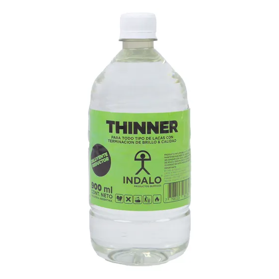 Thinner Standard Pote Plastico Indalo X 900 Ml