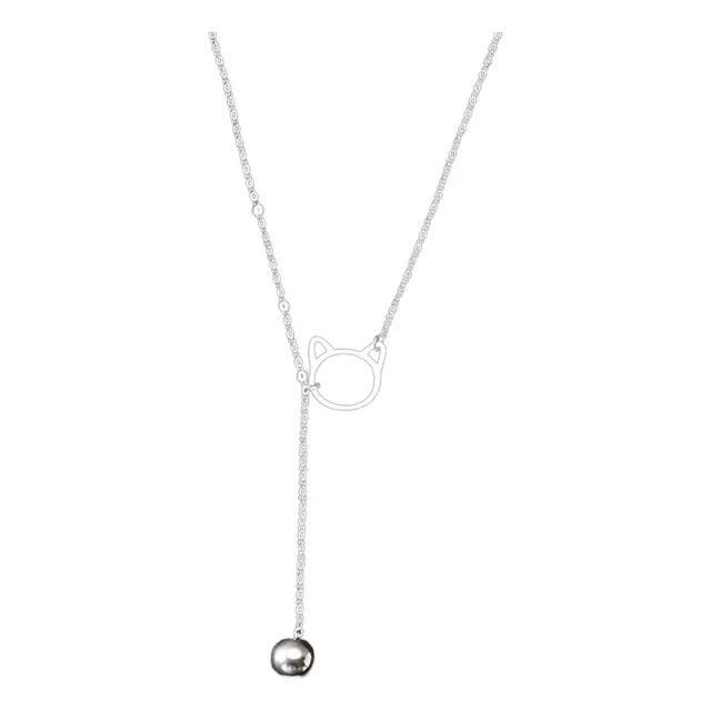 Collar Con Dije De Gatito Corbatín Ajustable Gielgy 412