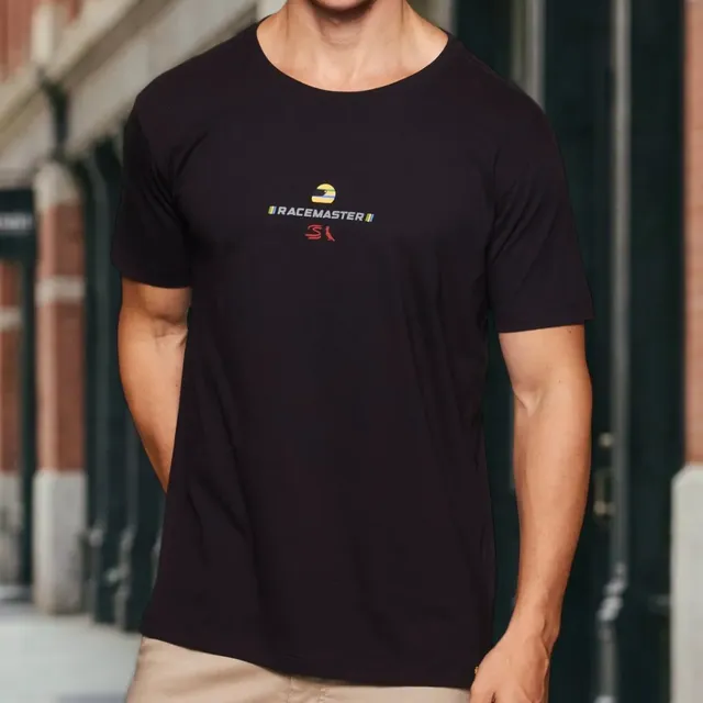 Camiseta Racemaster Reserva Preto Senna Race M Estampa Localizada