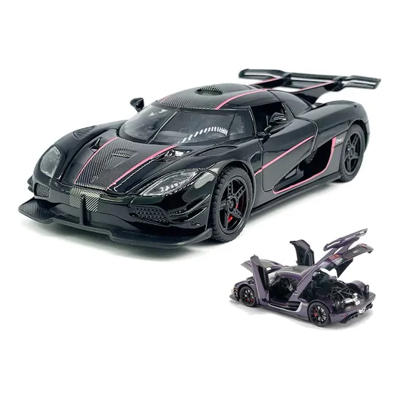 Cm Coleção De Carros De Brinquedo Koenigsegg Em Escala, Luz