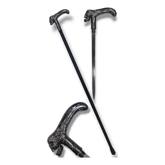 Baston Con Espada Calavera Skull Craneo Katana Daga Navaja