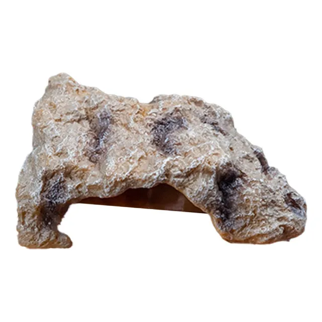 Caverna Para Esconder Répteis, Leve, 14 Cm X 9 Cm X 6,7 Cm