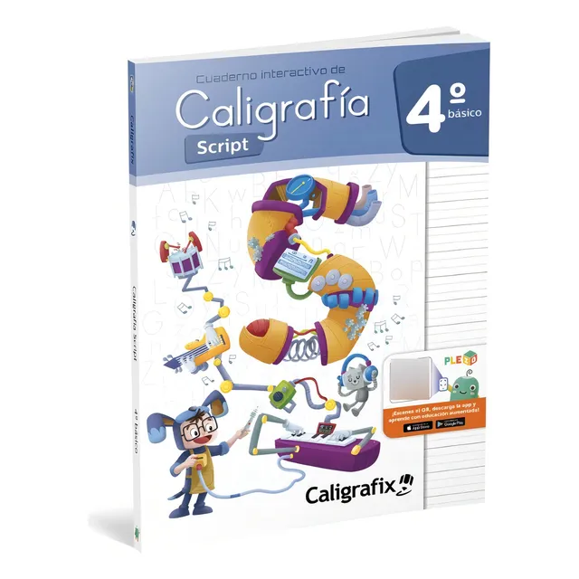 Caligrafía Script 4° Básico Editorial Caligrafix Tapa Blanda