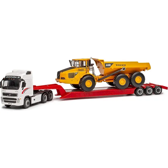 Camion Escala 1/87 Volvo Fh12 Camabaja Con Dumper Volquete