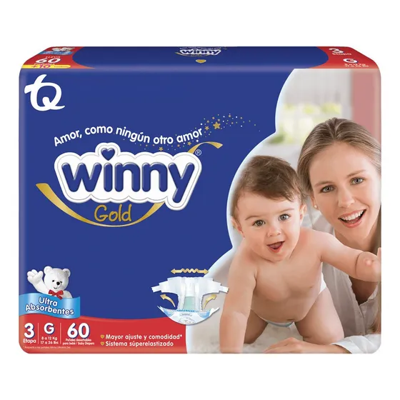 Panal Winny Gold Etapa 3/g Paquete - Unidad A $1256