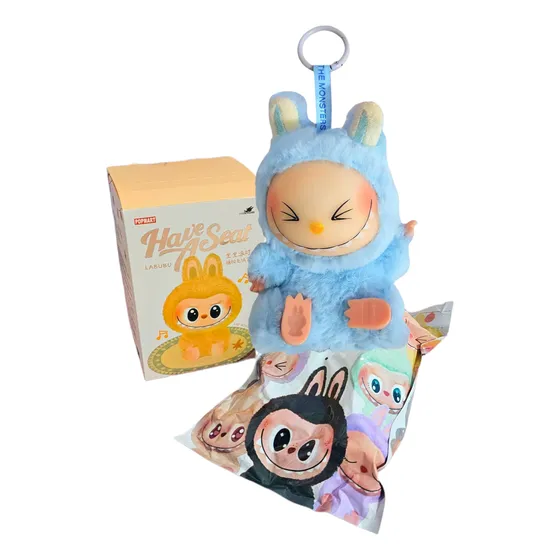 Labubu Peluche Osito Abierto Celeste