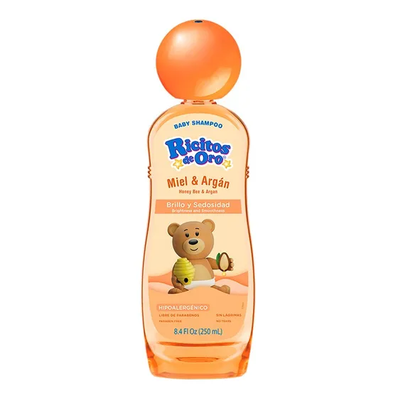 Shampoo Para Bebes Sin Lágrimas 400ml. Miel Y Argán. 