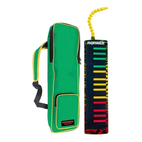 Flauta Melodica Hohner C94403s Rasta 32 Teclas Con Funda