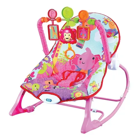 Cadeira De Descanso Musical Funtime New Maxi Baby Color Rosa