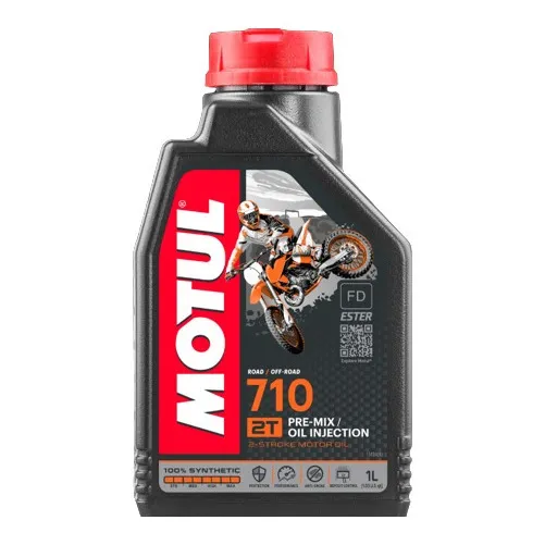 Aceite para motor Motul sintético 2T para motos y cuatriciclos 1L