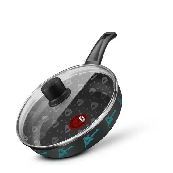 Frigideira Antiaderente Com Tampa 24cm Rock In Rio - Rochedo