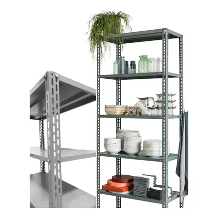 Prateleira Aço 40cm 6 Bandejas - Industrial Reforçada 500 Kg