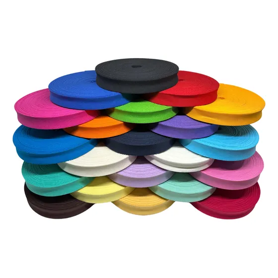 Cinta Al Bies Algodón Colores Varios. Ancho 20mm Rollo 25mts