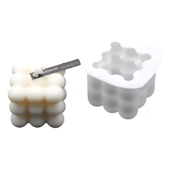 Molde De Silicona Velas Cera De Soja O Aromaterapia Burbujas