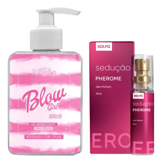 Creme Hidratante Virilha Blow Girl Rosa E Perfume Sedução