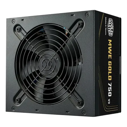 Fonte de alimentação de 750 w - Coolermaster Mwe V3 - 80 Plus Gold Black