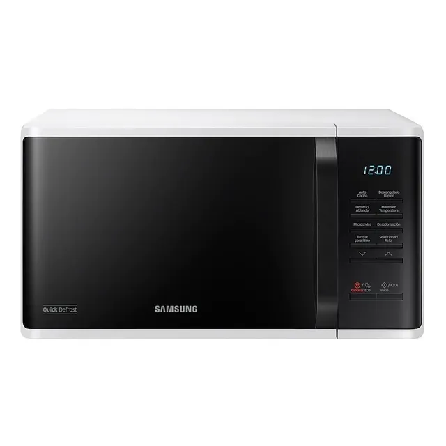 Horno Microondas Samsung Ms23k3513aw 0.8pies Marco Blanco