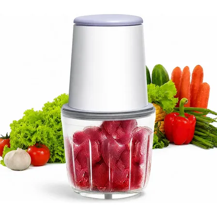 Picadora Eléctrica De Alimentos 600ml Mini Proces White