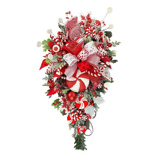 Guirnalda Colgante De Puerta De Pared Con De Navidad, Corona Guirnalda Colgante De Puerta De Pared Con De Navidad, Corona