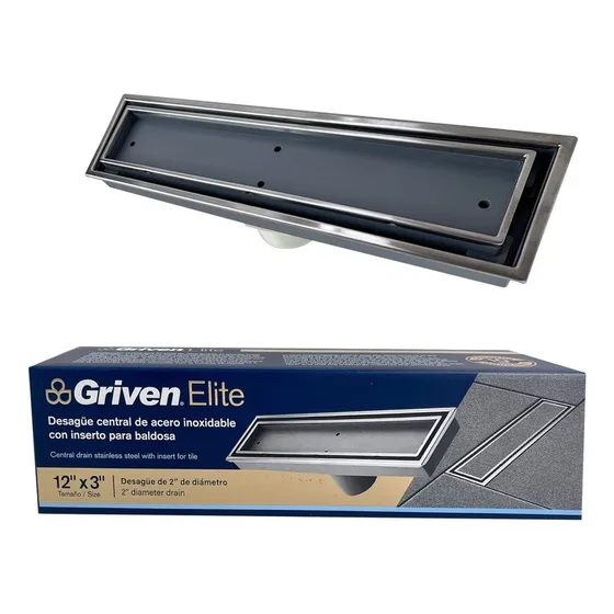 Rejilla Rectangular Para Insertar Baldosa Acero/inoxidable 